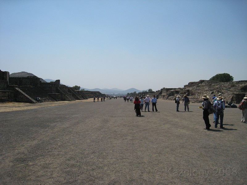 Mexico Pyramids - Mexico City 2009 0695.jpg - A trip to the Teotihuacan area of Mexico to visit the pyramids. A vast complex and a great climb to the top. This was followed by lunch in a cave, then a visit to the historical center of Mexico City. March 2009.